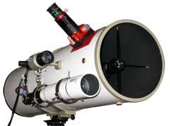 Orion UK 300mm F4 Newtonian Reflector with BORG76ED as guide scope - mounted by Mizar VX86 ring