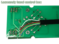 Losmandy hand control box before add the cable