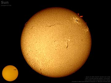 SUN 2005 01 20 for sunspot 720 H alpha